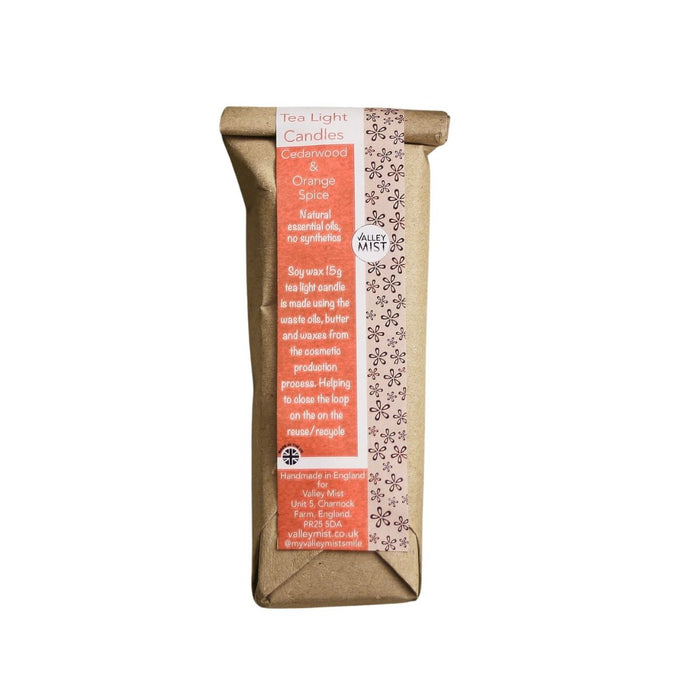 natural soy way essential oil tealight 3 pack -orange spice.