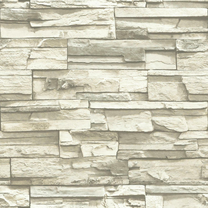 Natural Stacked Stone Peel And Stick Wallpaper - EonShoppee
