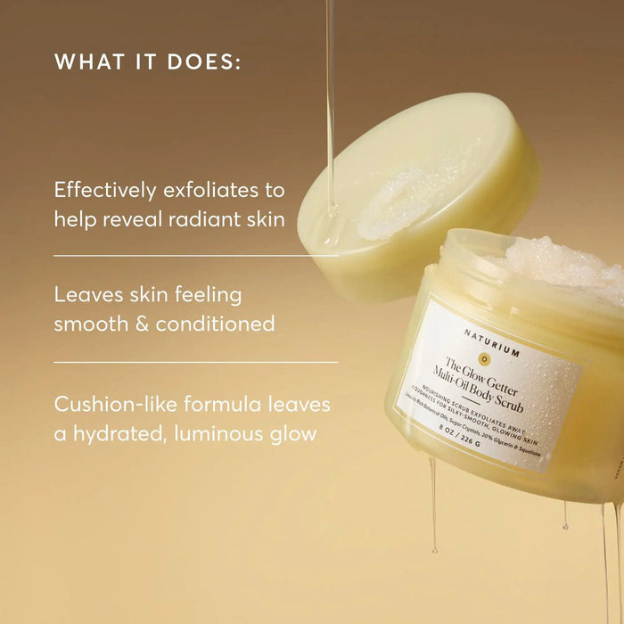 Naturium The Glow Getter Multi - Oil Body Scrub 226g مقشر الجسم متعدد الزيوت من ناتوريوم ذا جلو جيتر - Princess Cosmetics Qatar