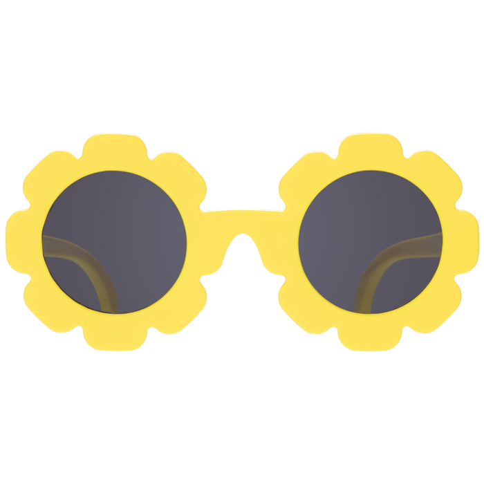 Neon Yellow Flower Kids Sunglasses