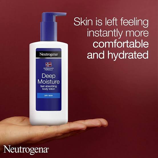 Neutrogena Deep Moisture Fast Absorbing Body Lotion 400ml لوشن الجسم نيتروجينا ديب مويستشر سريع الامتصاص - Princess Cosmetics Qatar