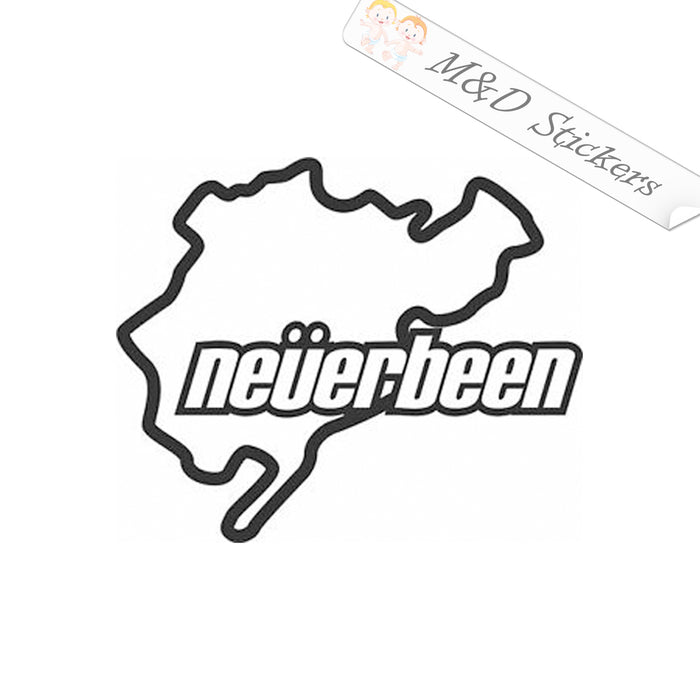 Neverbeen Neuerburg German Racing Track (4.5" - 30") Vinyl Decal in Different colors & size for Cars/Bikes/Windows