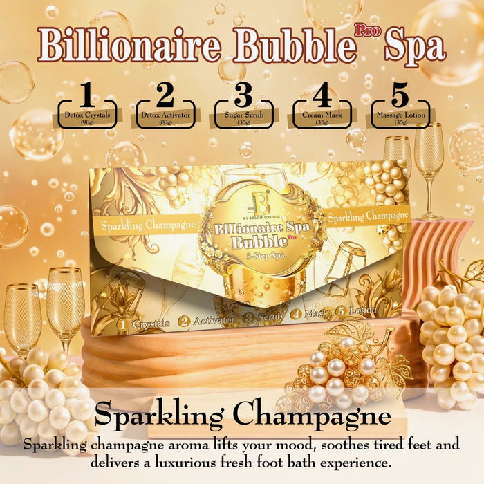 New 5 Steps Bubble Pedicure Deluxe Billionaire