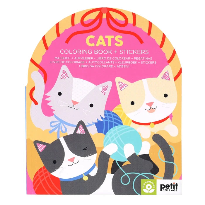 *NEW* Coloring Book + Stickers: Cats