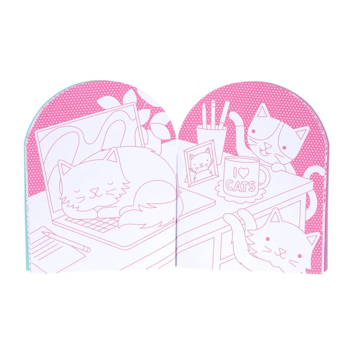 *NEW* Coloring Book + Stickers: Cats