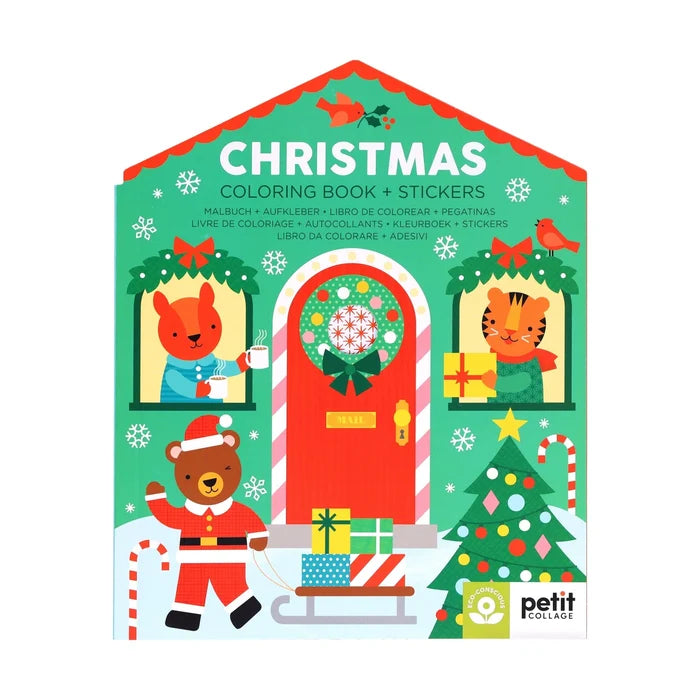 *NEW* Coloring Book + Stickers: Christmas