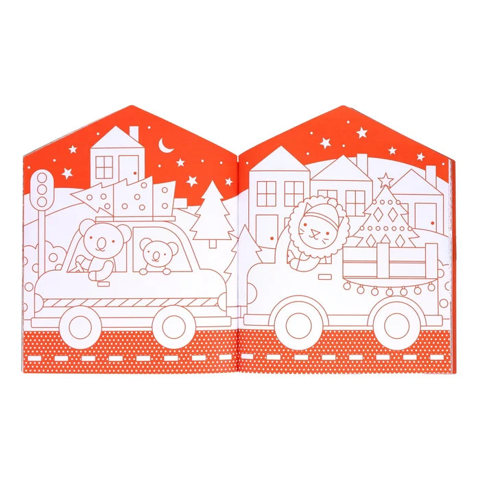 *NEW* Coloring Book + Stickers: Christmas
