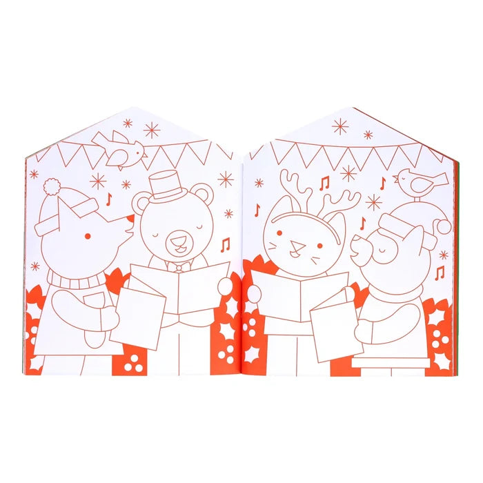 *NEW* Coloring Book + Stickers: Christmas