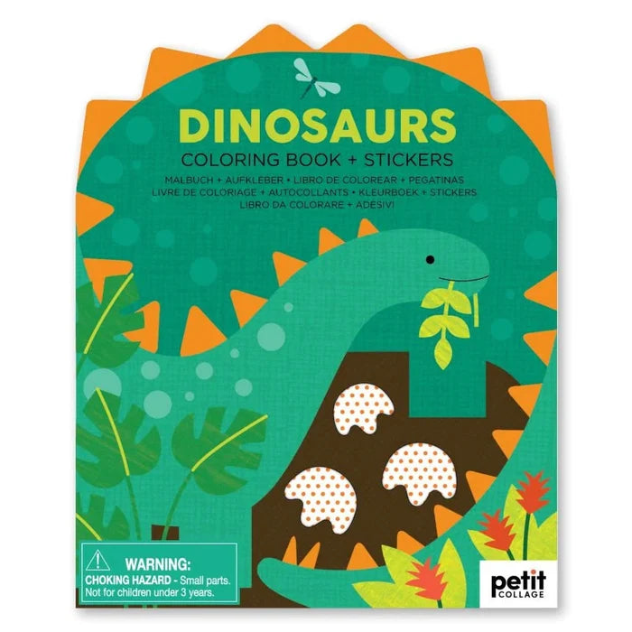 *NEW* Coloring Book + Stickers: Dinosaurs