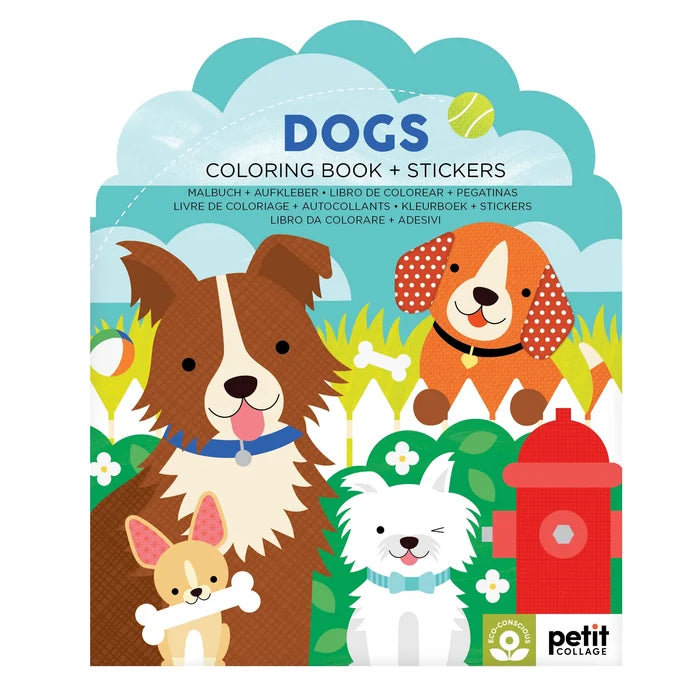 *NEW* Coloring Book + Stickers: Dogs