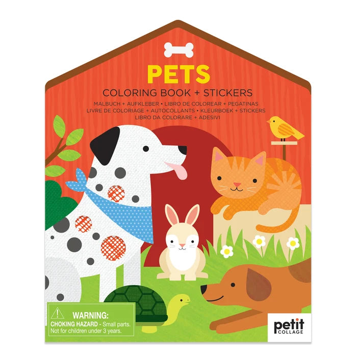 *NEW* Coloring Book + Stickers: Pets