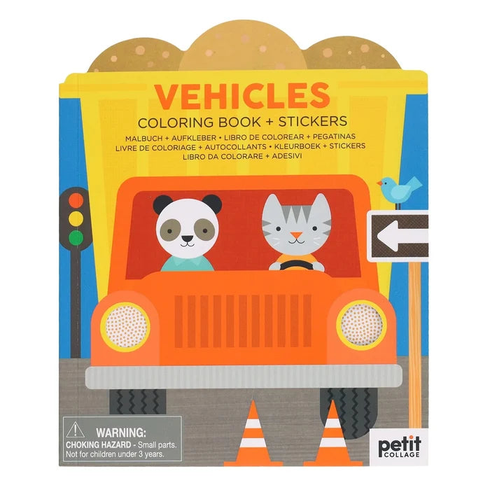 *NEW* Coloring Book + Stickers: Vehicles