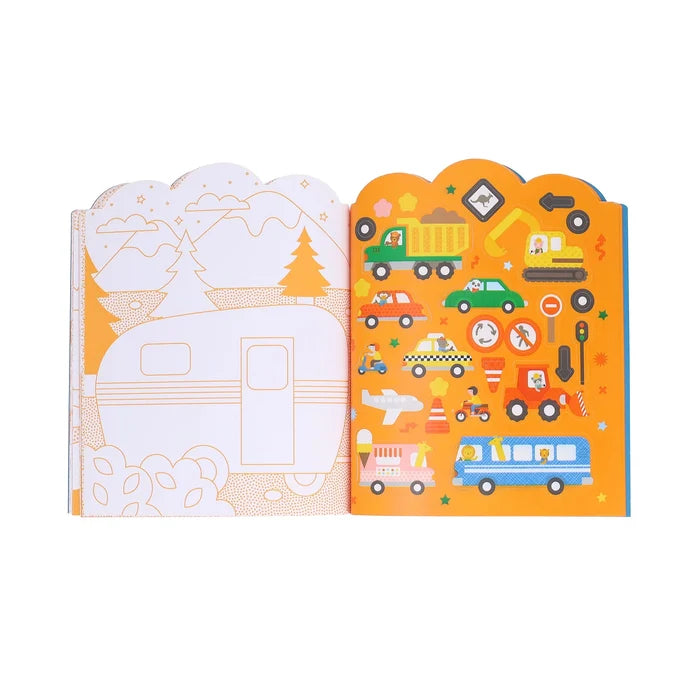 *NEW* Coloring Book + Stickers: Vehicles