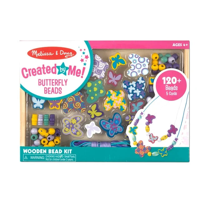 *NEW* Melissa & Doug Created by Me! Wooden Bead Kit - Butterfly Beads