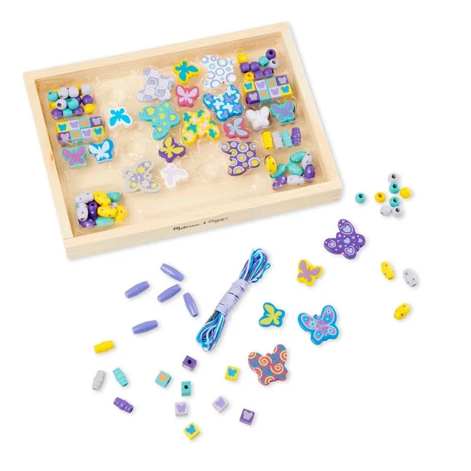*NEW* Melissa & Doug Created by Me! Wooden Bead Kit - Butterfly Beads