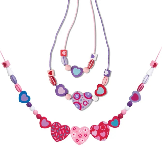*NEW* Melissa & Doug Created by Me! Wooden Bead Kit - Heart Beads
