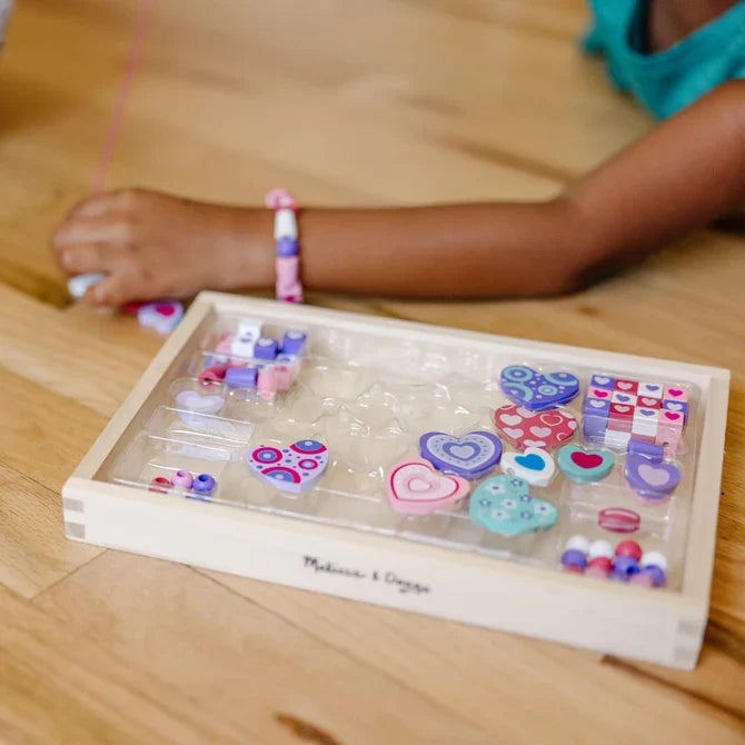 *NEW* Melissa & Doug Created by Me! Wooden Bead Kit - Heart Beads