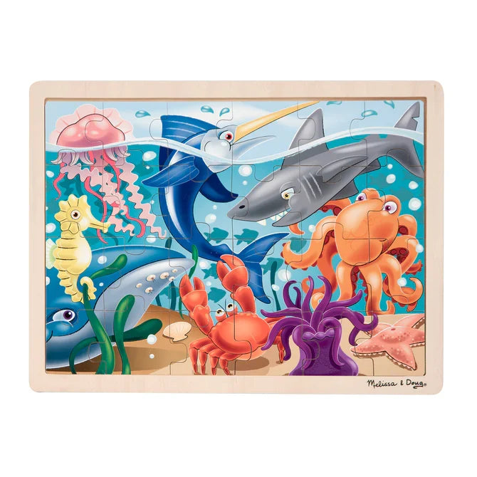 *NEW* Melissa & Doug Wooden 24-Piece Jigsaw Puzzle - Under the Sea