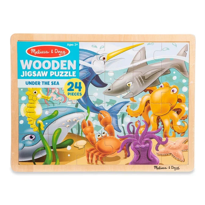 *NEW* Melissa & Doug Wooden 24-Piece Jigsaw Puzzle - Under the Sea