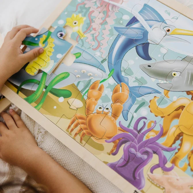 *NEW* Melissa & Doug Wooden 24-Piece Jigsaw Puzzle - Under the Sea