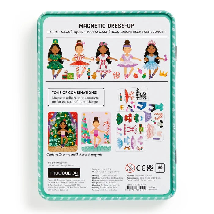*NEW* Mudpuppy Magnetic Dress-Up Tin: Enchanted Nutcracker