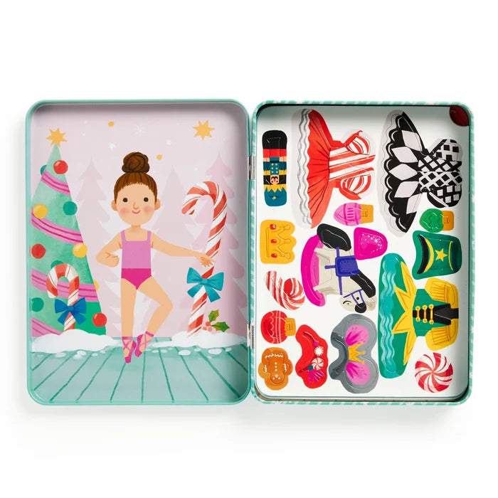 *NEW* Mudpuppy Magnetic Dress-Up Tin: Enchanted Nutcracker