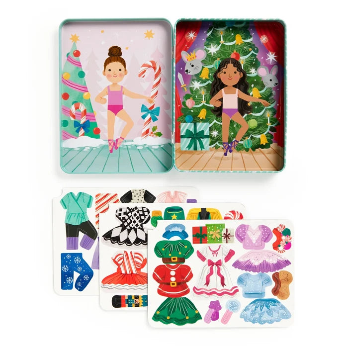 *NEW* Mudpuppy Magnetic Dress-Up Tin: Enchanted Nutcracker