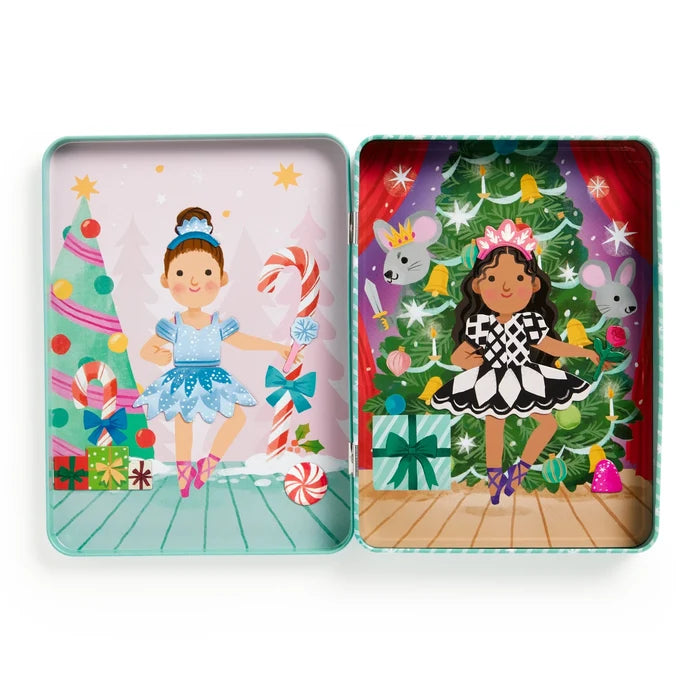 *NEW* Mudpuppy Magnetic Dress-Up Tin: Enchanted Nutcracker