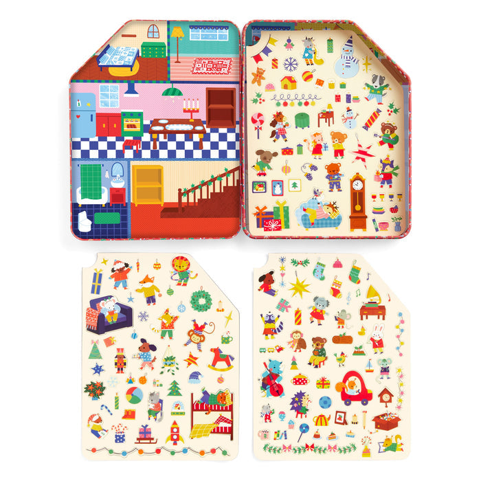 *NEW* Mudpuppy Magnetic Playhouse: Merry & Bright