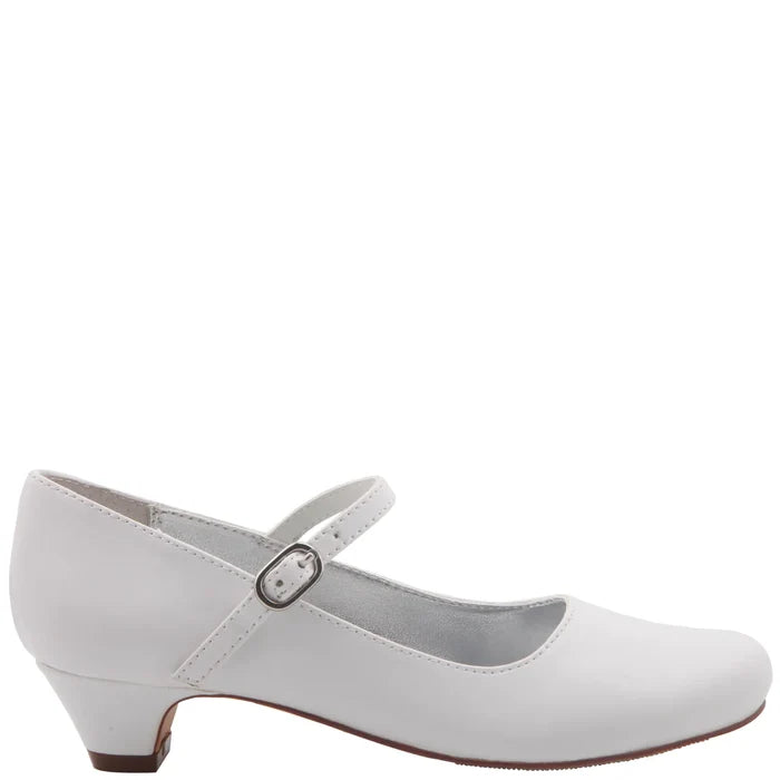 Nina Seeley White Smooth Heel w/ Buckle