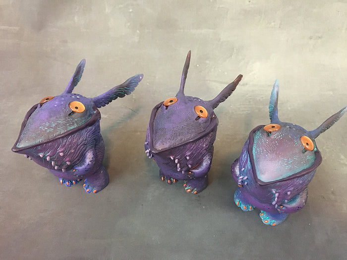 NIPNOG CAST FIGURE- PURPLE PAINTED