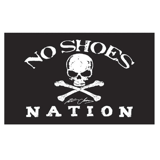 No Shoes Nation Black Flag