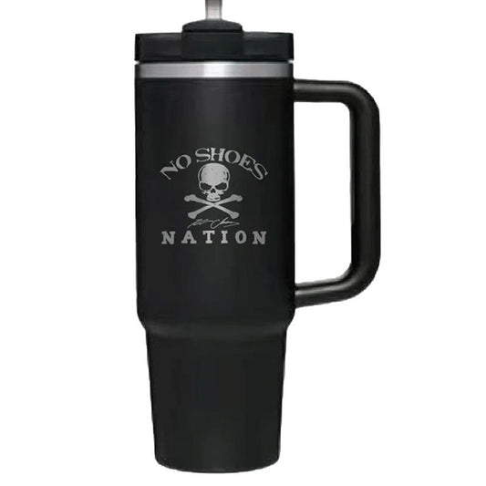No Shoes Nation Black Tumbler