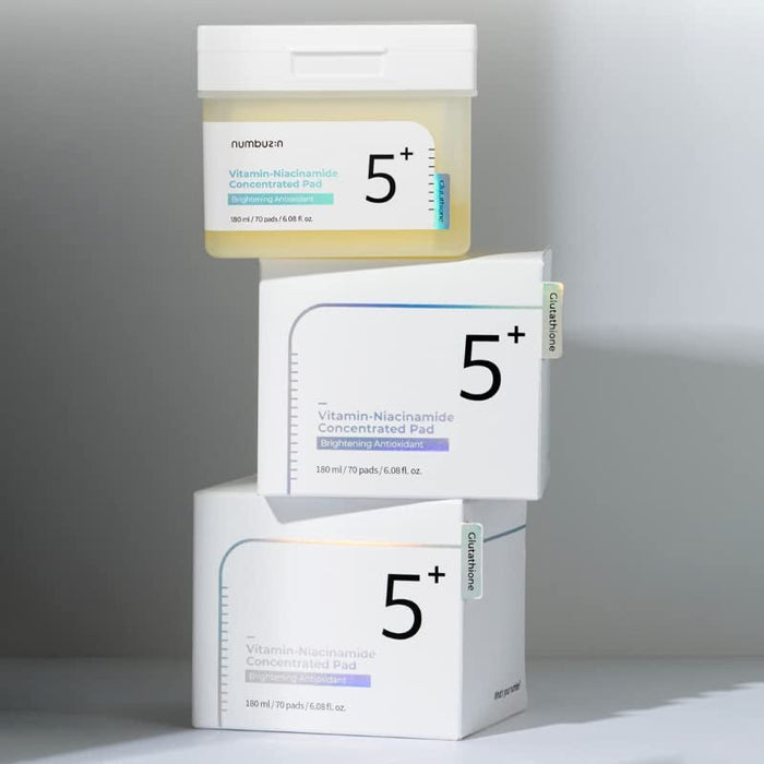 Numbuzin No.5 Vitamin - Niacinamide Concentrated Pad (70 Pads). نومبوزين رقم 5 ضمادة مركزة بفيتامين نياسيناميد (70 ضمادة) - Princess Cosmetics Qatar