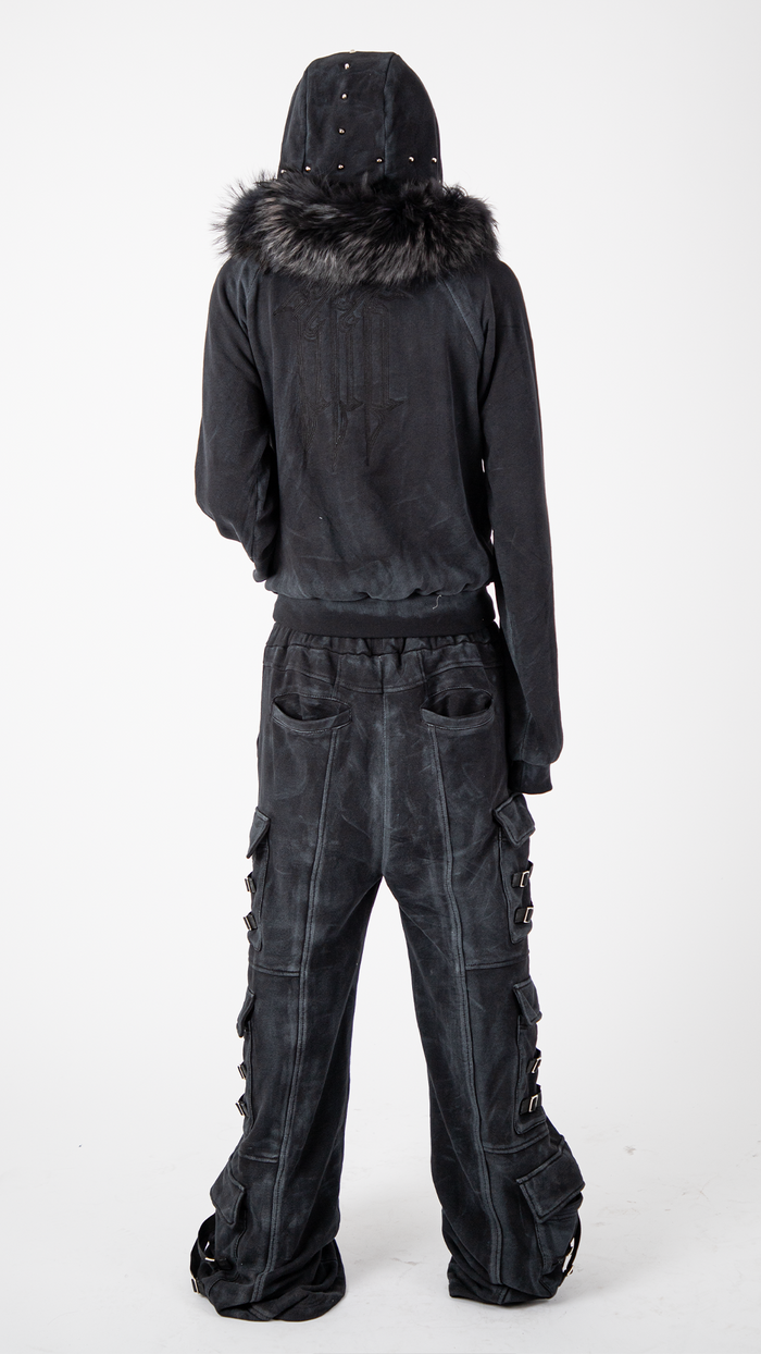 "OBSIDIA" WAXED CARGOSWEATS