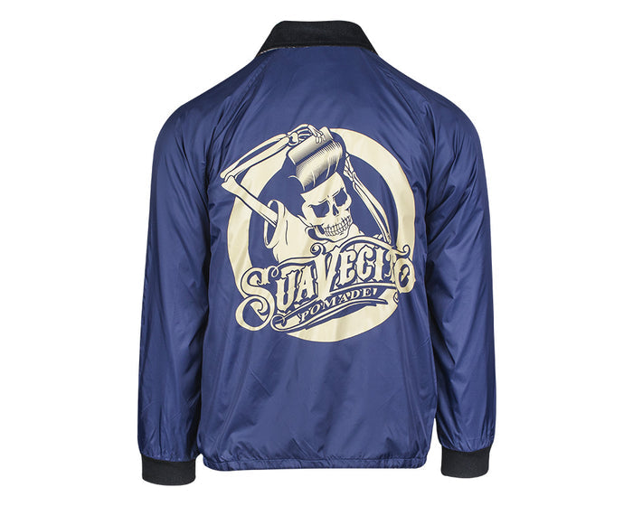 OG Flannel Lined Windbreaker - Navy Back