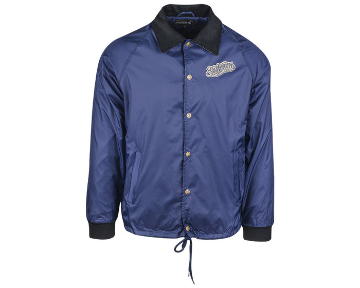 OG Flannel Lined Windbreaker - Navy Front