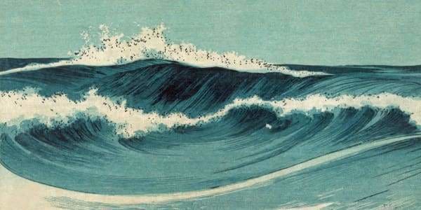 Sunset Diamond Painting Kit - Okinawa Waves-Square 40x20cm- - Paint With Diamonds