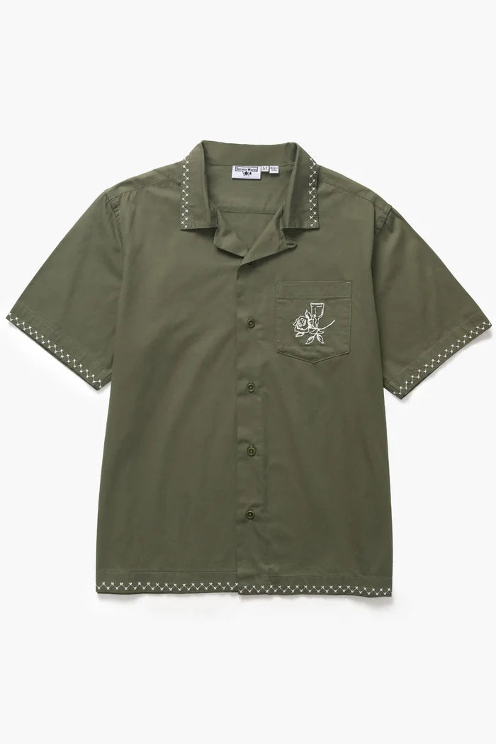 Olive Border Shirt