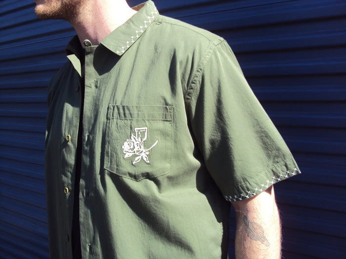 Olive Border Shirt