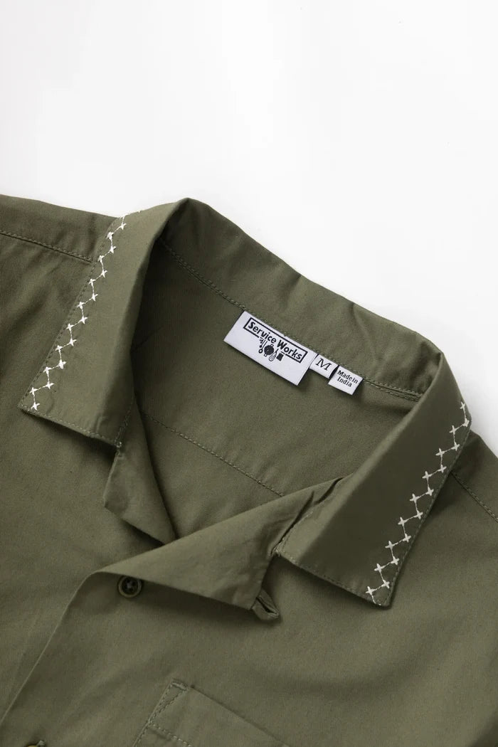 Olive Border Shirt
