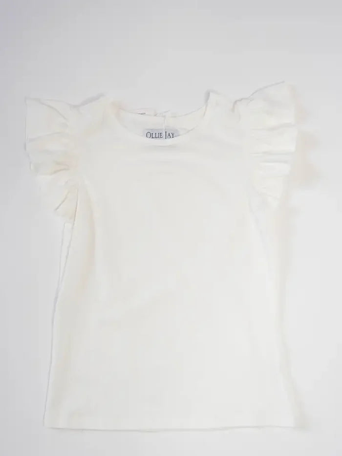 Ollie Jay Flutter Tee-White