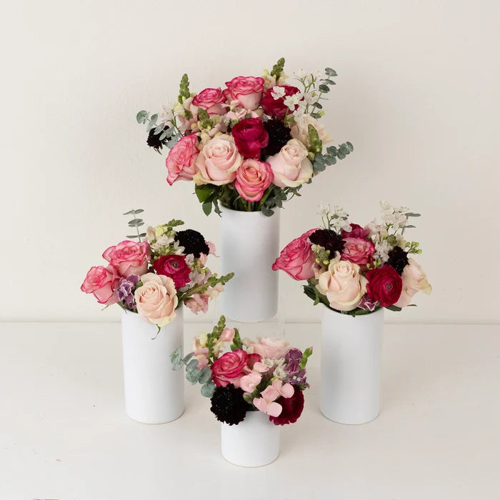 On Cloud Wine Flower Centerpiece Close Up - Image