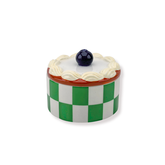 Opbergpot - Tartelette Slagroom - Groen - Dolomite - 9x9x7,5cm