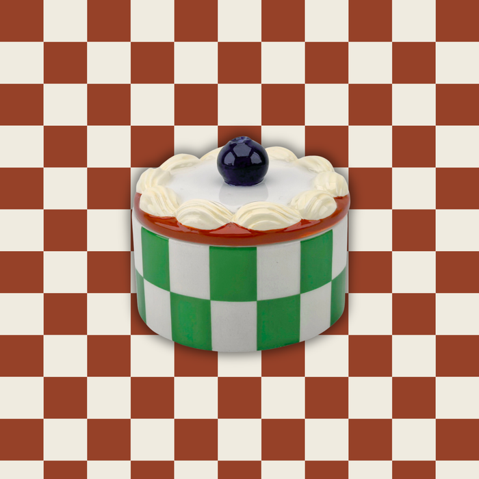 Opbergpot - Tartelette Slagroom - Groen - Dolomite - 9x9x7,5cm