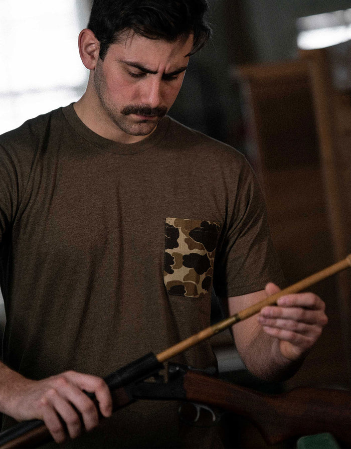 Original Camo Pocket Tee | Sepia | Ball and Buck