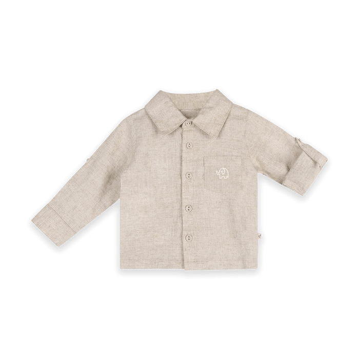 Oscar Linen Shirt & Denim Pant Set (Organic Cotton) - Cuffed Sleeve