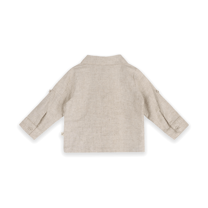 Oscar Linen Shirt & Denim Pant Set (Organic Cotton) - Back