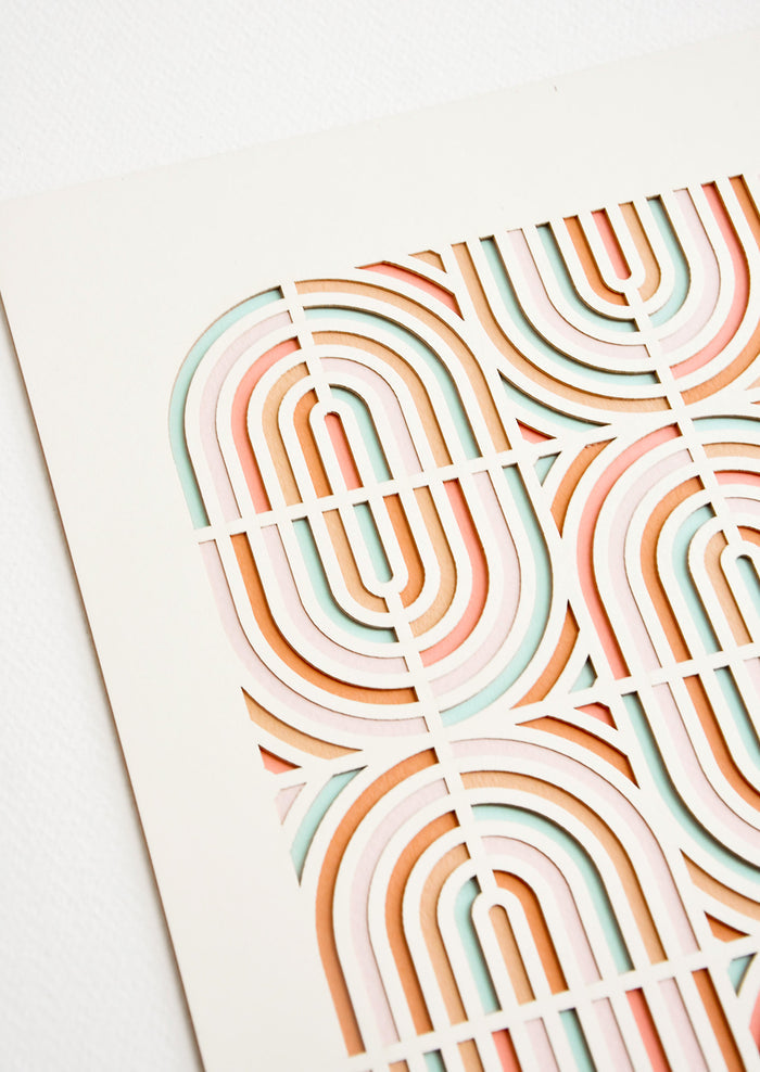 Oval Rainbows Laser Cut Artwork in  - LEIF