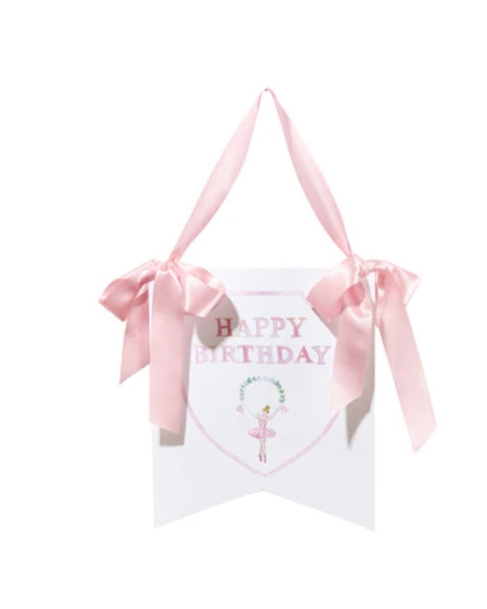 Over the Moon Happy Birthday Ballerina Hanger